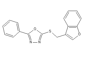 2-(benzofuran-3-ylmethylthio)-5-phenyl-1,3,4-oxadiazole