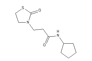 N-cyclopentyl-3-(2-ketothiazolidin-3-yl)propionamide