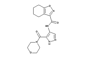 N-[5-(morpholine-4-carbonyl)-1H-pyrazol-4-yl]-4,5,6,7-tetrahydroindoxazene-3-carboxamide