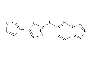 2-(3-furyl)-5-([1,2,4]triazolo[3,4-f]pyridazin-6-ylthio)-1,3,4-oxadiazole