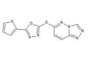 2-(2-thienyl)-5-([1,2,4]triazolo[3,4-f]pyridazin-6-ylthio)-1,3,4-oxadiazole