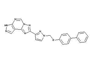 [1-[(4-phenylphenoxy)methyl]pyrazol-3-yl]BLAH