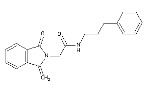 2-(1-keto-3-methylene-isoindolin-2-yl)-N-(3-phenylpropyl)acetamide