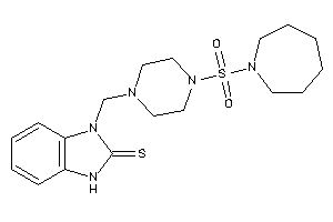 3-[[4-(azepan-1-ylsulfonyl)piperazino]methyl]-1H-benzimidazole-2-thione