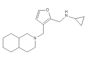 [3-(3,4,4a,5,6,7,8,8a-octahydro-1H-isoquinolin-2-ylmethyl)-2-furyl]methyl-cyclopropyl-amine