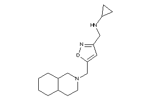 Image of [5-(3,4,4a,5,6,7,8,8a-octahydro-1H-isoquinolin-2-ylmethyl)isoxazol-3-yl]methyl-cyclopropyl-amine