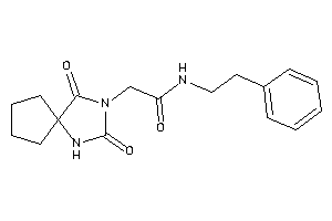 Image of 2-(2,4-diketo-1,3-diazaspiro[4.4]nonan-3-yl)-N-phenethyl-acetamide