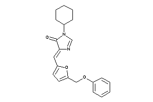 3-cyclohexyl-5-[[5-(phenoxymethyl)-2-furyl]methylene]-2-imidazolin-4-one