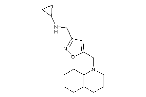 [5-(3,4,4a,5,6,7,8,8a-octahydro-2H-quinolin-1-ylmethyl)isoxazol-3-yl]methyl-cyclopropyl-amine