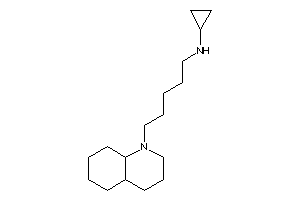 5-(3,4,4a,5,6,7,8,8a-octahydro-2H-quinolin-1-yl)pentyl-cyclopropyl-amine