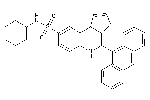 4-(9-anthryl)-N-cyclohexyl-3a,4,5,9b-tetrahydro-3H-cyclopenta[c]quinoline-8-sulfonamide