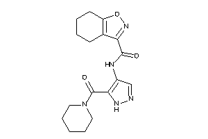 N-[5-(piperidine-1-carbonyl)-1H-pyrazol-4-yl]-4,5,6,7-tetrahydroindoxazene-3-carboxamide