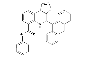 4-(9-anthryl)-N-phenyl-3a,4,5,9b-tetrahydro-3H-cyclopenta[c]quinoline-6-carboxamide