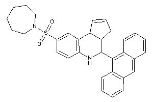 4-(9-anthryl)-8-(azepan-1-ylsulfonyl)-3a,4,5,9b-tetrahydro-3H-cyclopenta[c]quinoline