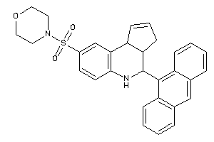 4-[[4-(9-anthryl)-3a,4,5,9b-tetrahydro-3H-cyclopenta[c]quinolin-8-yl]sulfonyl]morpholine