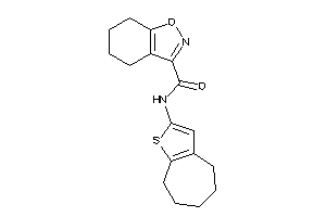 N-(5,6,7,8-tetrahydro-4H-cyclohepta[b]thiophen-2-yl)-4,5,6,7-tetrahydroindoxazene-3-carboxamide