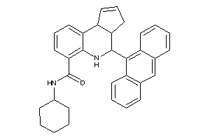 4-(9-anthryl)-N-cyclohexyl-3a,4,5,9b-tetrahydro-3H-cyclopenta[c]quinoline-6-carboxamide