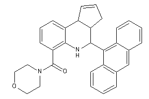 [4-(9-anthryl)-3a,4,5,9b-tetrahydro-3H-cyclopenta[c]quinolin-6-yl]-morpholino-methanone