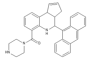 [4-(9-anthryl)-3a,4,5,9b-tetrahydro-3H-cyclopenta[c]quinolin-6-yl]-piperazino-methanone