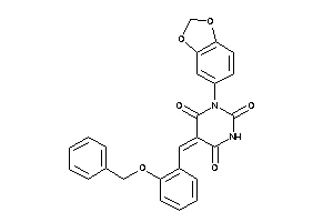 Image of 1-(1,3-benzodioxol-5-yl)-5-(2-benzoxybenzylidene)barbituric Acid