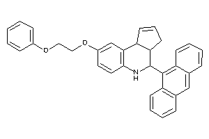 4-(9-anthryl)-8-(2-phenoxyethoxy)-3a,4,5,9b-tetrahydro-3H-cyclopenta[c]quinoline