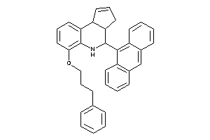 4-(9-anthryl)-6-(3-phenylpropoxy)-3a,4,5,9b-tetrahydro-3H-cyclopenta[c]quinoline