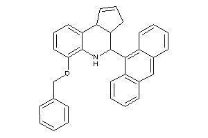 4-(9-anthryl)-6-benzoxy-3a,4,5,9b-tetrahydro-3H-cyclopenta[c]quinoline