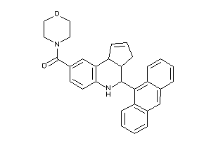 [4-(9-anthryl)-3a,4,5,9b-tetrahydro-3H-cyclopenta[c]quinolin-8-yl]-morpholino-methanone