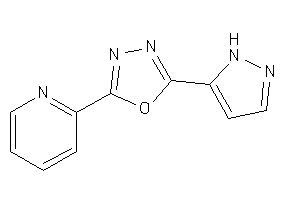 2-(1H-pyrazol-5-yl)-5-(2-pyridyl)-1,3,4-oxadiazole