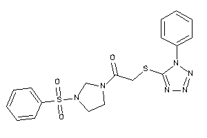 1-(3-besylimidazolidin-1-yl)-2-[(1-phenyltetrazol-5-yl)thio]ethanone
