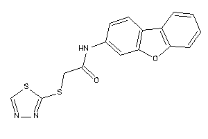 N-dibenzofuran-3-yl-2-(1,3,4-thiadiazol-2-ylthio)acetamide