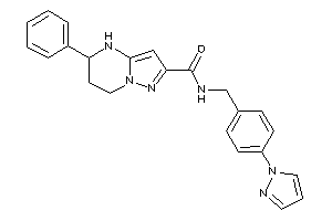 5-phenyl-N-(4-pyrazol-1-ylbenzyl)-4,5,6,7-tetrahydropyrazolo[1,5-a]pyrimidine-2-carboxamide