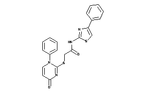 2-[(4-keto-1-phenyl-pyrimidin-2-yl)thio]-N-(4-phenylthiazol-2-yl)acetamide