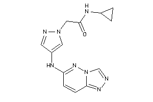 N-cyclopropyl-2-[4-([1,2,4]triazolo[3,4-f]pyridazin-6-ylamino)pyrazol-1-yl]acetamide