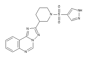 Image of 2-[1-(1H-pyrazol-4-ylsulfonyl)-3-piperidyl]-[1,2,4]triazolo[1,5-c]quinazoline