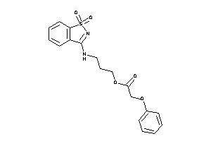 2-phenoxyacetic Acid 3-[(1,1-diketo-1,2-benzothiazol-3-yl)amino]propyl Ester