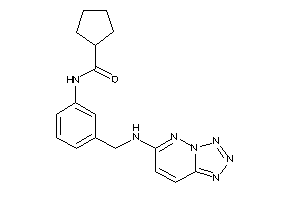 N-[3-[(tetrazolo[5,1-f]pyridazin-6-ylamino)methyl]phenyl]cyclopentanecarboxamide