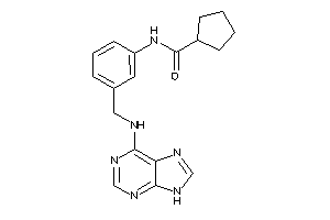 N-[3-[(9H-purin-6-ylamino)methyl]phenyl]cyclopentanecarboxamide