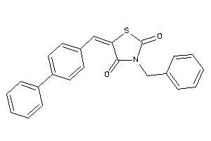 3-benzyl-5-(4-phenylbenzylidene)thiazolidine-2,4-quinone