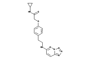 N-cyclopropyl-2-[4-[2-(tetrazolo[5,1-f]pyridazin-6-ylamino)ethyl]phenoxy]acetamide