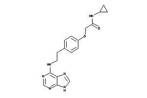 N-cyclopropyl-2-[4-[2-(9H-purin-6-ylamino)ethyl]phenoxy]acetamide