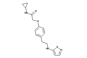 N-cyclopropyl-2-[4-[2-(isothiazol-5-ylamino)ethyl]phenoxy]acetamide