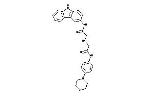 2-[[2-(9H-carbazol-3-ylamino)-2-keto-ethyl]amino]-N-(4-morpholinophenyl)acetamide