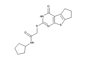 N-cyclopentyl-2-[(ketoBLAHyl)thio]acetamide