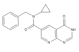 Image of N-benzyl-N-cyclopropyl-4-keto-3H-pyrido[2,3-d]pyrimidine-6-carboxamide