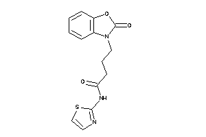 4-(2-keto-1,3-benzoxazol-3-yl)-N-thiazol-2-yl-butyramide