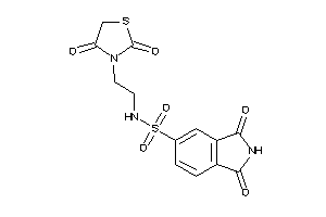 N-[2-(2,4-diketothiazolidin-3-yl)ethyl]-1,3-diketo-isoindoline-5-sulfonamide