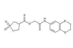 1,1-diketothiolane-3-carboxylic Acid [2-(2,3-dihydro-1,4-benzodioxin-6-ylamino)-2-keto-ethyl] Ester