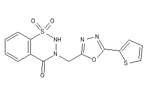 1,1-diketo-3-[[5-(2-thienyl)-1,3,4-oxadiazol-2-yl]methyl]-2H-benzo[e]thiadiazin-4-one