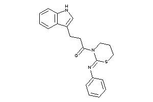 3-(1H-indol-3-yl)-1-(2-phenylimino-1,3-thiazinan-3-yl)propan-1-one